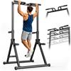 Genérico 220kg Power Tower Dip Station Per Palestra In Casa Trazioni Altezza Regolabile 7 livelli 195-231 cm Alla Barra Trazioni Autoportante Attrezzi Per Flessioni Esercizi Addominali Allenamento Della Forza