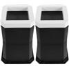 DEEPCRAFF Riser per Inclinati Regolabili 2 Pezzi in Plastica Nera