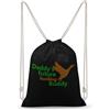 FWJZDSP Zaino con coulisse Daddy's Future Hunting Buddy, borsa a tracolla da viaggio, sportiva e da palestra, unisex.