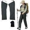 windhike 3F UL Gear - Ghette ultra leggere, impermeabili, 79 g, per uomini e donne, ghette lunghe, regolabili, per zaino in spalla, pesca, campeggio e alpinismo (nero, L)