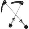 CALLARON Set 2 Pezzi ASSE Bicicletta Nero in Ferro Sgancio Rapido per Ruota Posteriore Mountain Bike Facile da Installare e Sicuro per Accessori Bici