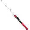 Tufgo Canna da pesca telescopica sul ghiaccio, 60 cm, corta e invernale, con punta solida trasparente per una maggiore sensibilità, per pesca in mare e acqua dolce (60 cm)