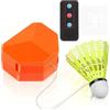 JOINPAYA Strumento di Allenamento per Badminton Portatile Telecomando e Design Adesivo, Set Shuttlecock in Nylon per Allenamento Singolo a Casa o All'aperto Colore Casuale