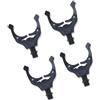 Jazuaiao 4pcs Canna Da Pesca Pinze Rests Rod Holder Testa Automatico Tail Rest Holder Grips Resto Staffa Coda