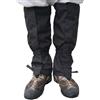 Gettimore Ghette da neve impermeabili per scarponi da trekking, protezioni per gambe da esterno contro fango e pioggia, vestibilità regolabile per camminare, caccia, sci, 45,7 cm (nero)