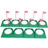 Generic Set da 9 Mini Bicchieri da Putting per Esercitazioni di Putting Indoor con Bandiere, Ideali per Casa, Ufficio o Cortile, Materiale Plastico Robusto