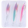 Lastdaytime Glow Squid Lure 9,5 g Esca per gamberetti, attrezzatura da pesca notturna per spigole, acque del Regno Unito, acqua salata e acqua dolce (F)