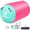 FBSPORT Air Roll gonfiabile, 120 x 75 cm, cilindro gonfiabile, tappetino da ginnastica, tappetino sportivo per la casa, con borsa per il trasporto, per attività all'aperto, fitness
