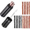 TASSFROO Tubeless - Set di riparazione per mountain bike, con 1 riparazione pneumatici, 15 strisce adesive, senza tubeless, riparazione per pneumatici da corsa, kit di riparazione per pneumatici