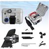Durablesta Kit Motore Elettrico 24V per SUP, Propulsore per Surf e Canoa Gonfiabile, Pinna da Traina Elettrica con Telecomando Senza Fili per Barchino