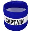 PATIKIL Capitano Fascia Braccio Elastico Braccio Fascia per Calcio Blu | Squadra Allenamento