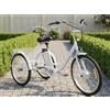 Generic Triciclo elettrico per la mobilità di adulti e anziani, 24 a 3 ruote, altezza regolabile, cestino portaoggetti, capacità di carico 150 kg.