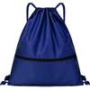 Jsdoin Sacca Sportiva Con Cerniera, Borsa da Viaggio Idrorepellente a Coulisse per Uomo e Donna (Blu Navy)