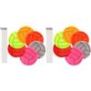 LIGHTAOTAO Set 12 Pezzi Portachiavi Riflettenti a Forma di Pallone da Pallavolo in PVC, Portatile ad Alta visibilità per Ciclismo e Accessori per Zaini Sicuri
