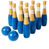 Set Da Bowling In Legno, Set Da Bowling Liscio Con Birilli E Palle, Giocattolo