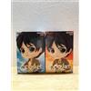 BANPRESTO Qposket Attack on Titan Eren Yeager vol.2 Figure Set of 2 Q posket Banpresto New