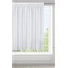 Eurofirany ARGEA Tenda per Interni Trasparenti con Fettuccia Arricciatenda - 1 Pz. Voile Decorativo Finestra Per Cameretta, Soggiorno, Da Letto Salotto Moderne, 350x150 cm, Bianco