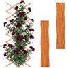 Relaxdays Traliccio Estensibile, Set da 3, 310x90 cm, Abete, Arancione