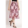 Fatto a mano Gonna donna Poyester midi vita media casual elasticizzata stampa floreale comoda
