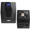 ADJ Gruppo di Continuità UPS Line Interactive 1500VA 900W 6 Uscite IEC C13 USB 650-01502