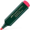 Faber-Castell 154821 - Evidenziatore Textliner 48, ricaricabile, rosso, 1 pezzo