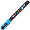 uni-ball 186540 - Marcatore POSCA con punta tonda fine, azzurro