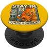 Cozy Creature Club by The Maesthetics Resta a casa Introvert Cat Homebody Cottagecore PopSockets PopGrip Adesivo