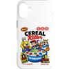 Bahaa's Tee Custodia per iPhone 16 Plus Funny Vintage Dark Humor Cereal Killer Food Skull Graphic