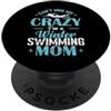Swimming water cold winter ice Health fr Pazzo Inverno Nuotare Mamma PopSockets PopGrip Adesivo