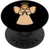 angel halo wings prayer christmas holida Angelo semplice con aureola PopSockets PopGrip Adesivo