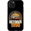 Jahrgang 1990 36. Geburtstag Awesome Custodia per iPhone 11 Pro Grande da ottobre 1990 36° compleanno frase 36 anni