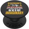Electricians Wife Apparel Funny Electricians Wife Yes He's Working PopSockets PopGrip Adesivo