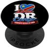 Congo Heart Studio I Love DR Congo Bandiera Cuore Congolese Heritage Art PopSockets PopGrip Adesivo