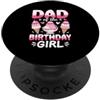 Birthday Girl Ice Cream Family Papà Del Compleanno Ragazza Gelato Party PopSockets PopGrip Adesivo