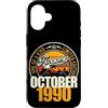 Jahrgang 1990 36. Geburtstag Awesome Custodia per iPhone 16 Grande da ottobre 1990 36° compleanno frase 36 anni