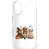 Fluffy Bovine Designs Custodia per iPhone 17 Carino Highland Cow Halloween Trio Spooky Fun