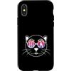 Kitten little cat devil pet puss tomcat Custodia per iPhone X/XS Cool Cat con gli occhiali