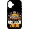 Jahrgang 2000 26. Geburtstag Awesome Custodia per iPhone 16 Grande da ottobre 2000 26° compleanno frase 26 anni