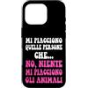 Mi Piacciono Gli Animali Amanti dei Cani Custodia per iPhone 16 Pro Mi piacciono persone quelle che no, niente mi piacciono