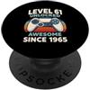 Level 61 Unlocked Awesome Since 1965 Livello 61 sbloccato fantastico dal 1965 PopSockets PopGrip Adesivo