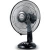 Ardes STYLE 31 Ventilatore da Tavolo 40W 30 cm con Oscillazione Automatica, Inclinazione Regolabile, 3 Velocità Silenziose, Design Total Black e 5 Pale