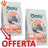 Oasy Dog Monoprotein Formula Puppy&Junior Small Mini con Salmone - Offerta [PREZZO A CONFEZIONE] Quantità Minima 2, Sacco Da 6 Kg