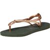 Havaianas Luna, Infradito Donna, Green Olive, 41/42 EU