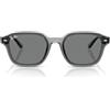 Ray-Ban Rb4458d, Occhiali Unisex-Adulto, Grigio Trasparente/Marrone Scuro, 65 mm