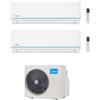 MIDEA CONDIZIONATORE MIDEA DUAL SPLIT EVOLUTION 12000+12000 BTU INVERTER WIFI M3OA-27HFN8-Q A++