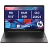 HP Nuovo Notebook Pc Portatile HP RTG9 Intel N150 15,6 Ram 8Gb SSD 256Gb Win11 P R