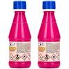 Generico Avio Solvente - Solvente Smacchiatore per Macchie di Vernice, Colla, Catrame, Inchiostro e Residui Ostinati - Pulizia Profonda per Superfici Resistenti - 2 Unita da 375ml