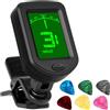 AMFUN Accordatore Chitarra, Elettronico Tuner a Clip on ampio display a Colori 360° Rotazione, Accordatore Chitarra Acustica Clip On per Chitarra, Basso, USB Ricaricabile
