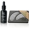 SYE Cosmetics Patch Occhi Riutilizzabili + 30ml Siero all'Acido Ialuronico, Senza Silicone, con 99% Argento Ioni - Cura Contorno Occhi contro Occhiaie e Borse, Effetto Immediato