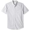Amazon Essentials Camicia Oxford con Tasca a Maniche Corte Slim Uomo, Grigio, M